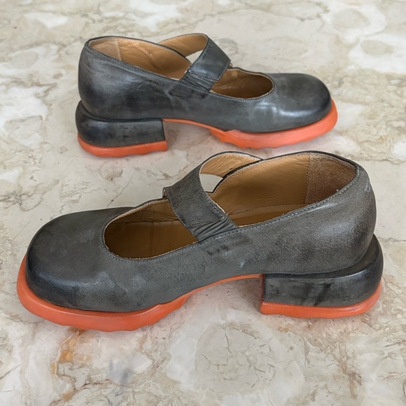 John Fluevog Unity Trina Leather Mary Jane Shoes Rare Vintage - Picture 6 of 13